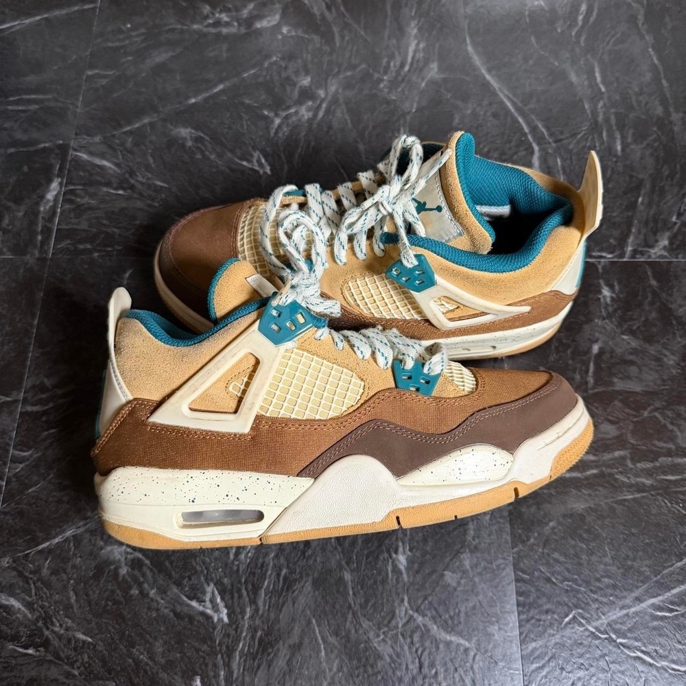 Air Jordan 4 Retro Cacao Sneaker Shoe 6.5Y (Women's 8) FB2214